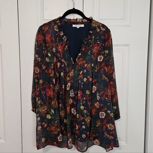 Rose & Olive Multicolor Floral Blouse